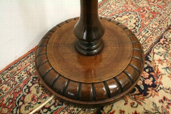 Antique Art Deco Walnut Standard Lamp