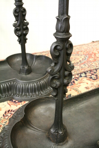 Antique Pair of Large Cast Iron Stick Stands