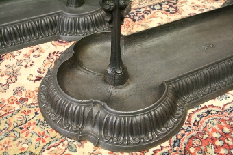 Antique Pair of Large Cast Iron Stick Stands