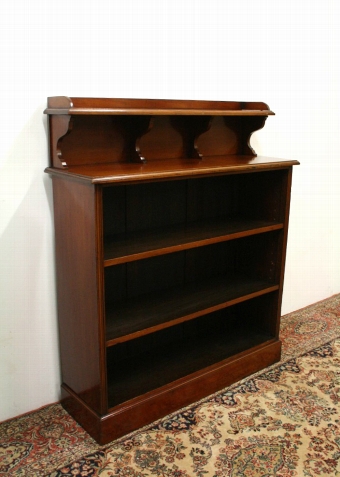 Mahogany Open Bookcase