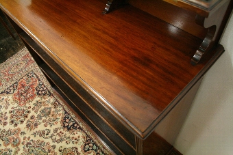 Antique Mahogany Open Bookcase