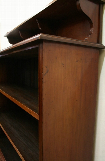 Antique Mahogany Open Bookcase