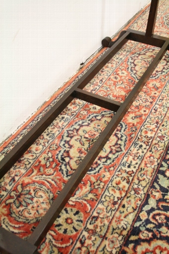 Antique Late Victorian Mahogany and Laburnum Towel Rail