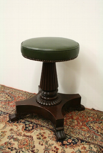 William IV Mahogany Revolving Stool