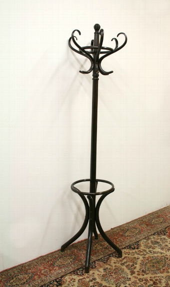 Stained Beech Bentwood Hall Stand