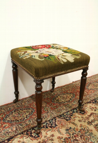 Late George IV Rosewood Stool