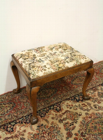 George III Style Walnut Stool