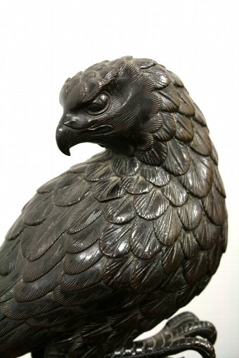 Antique Japanese Bronze Eagle