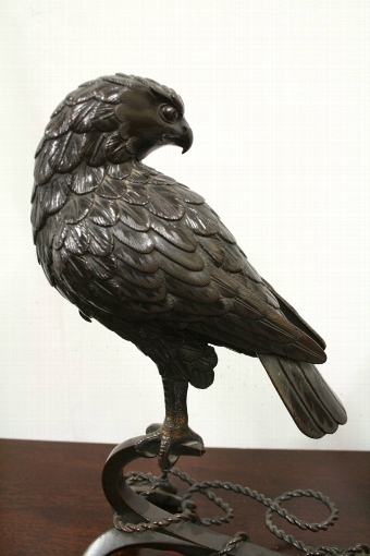 Antique Japanese Bronze Eagle