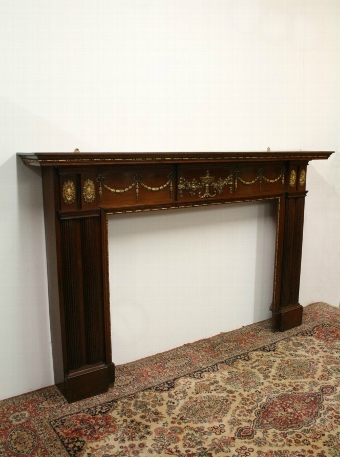 George III Style Mahogany Fire Surround