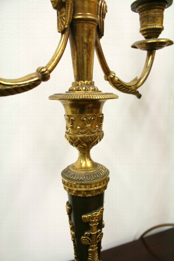 Antique Pair of Empire Style Table Lamps