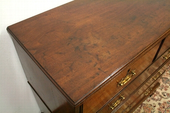 Antique George III Mahogany 2 Part Chest of Drawers