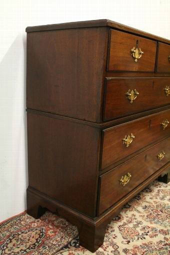 Antique George III Mahogany 2 Part Chest of Drawers
