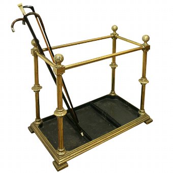 Victorian Brass Umbrella Stand/Stick Stand