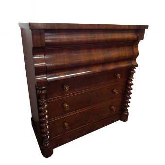 Scottish Barley Twist Column Chest of Drawers