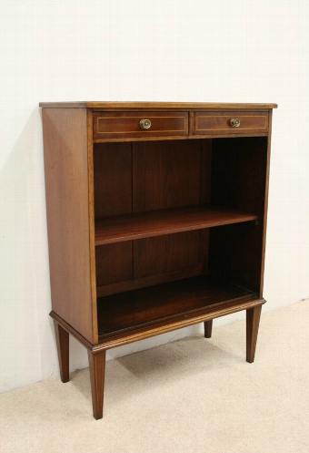 Sheraton Style Inlaid Open Bookcase