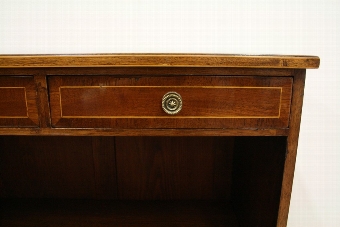 Antique Sheraton Style Inlaid Open Bookcase