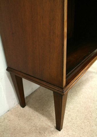 Antique Sheraton Style Inlaid Open Bookcase