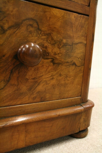 Antique Victorian Burr Walnut Chest of Drawers