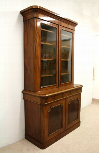 Victorian 2 Door Mahogany Library Bookcase