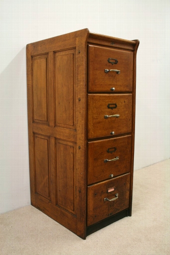 Oak Filing Cabinet by Kenric Efferson