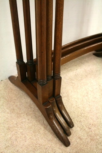 Antique Nest of 3 Georgian Style Mahogany Occasional Tables