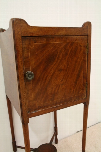 Antique George III Inlaid Mahogany Locker