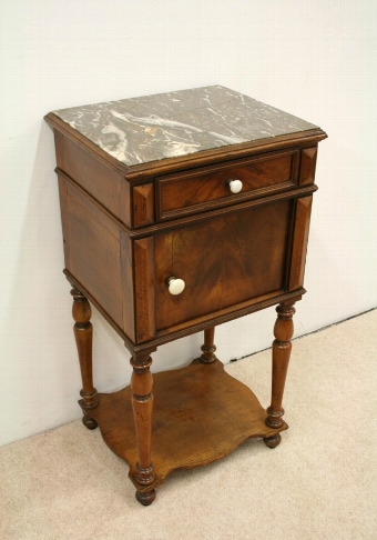 French Walnut Bedside Locker