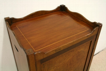 Antique Georgian Style Inlaid Mahogany Locker