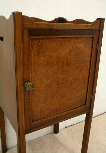 Antique Georgian Style Inlaid Mahogany Locker