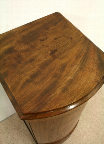 Antique Mid Victorian Bow Front Locker