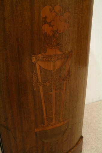 Antique Mid Victorian Bow Front Locker