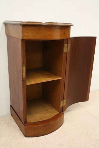Antique Mid Victorian Bow Front Locker