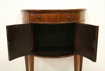 Antique George III Style Bow Front Commode