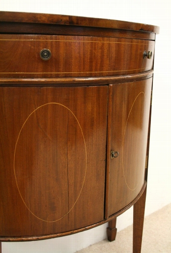 Antique George III Style Bow Front Commode