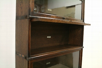 Antique Globe Wernicke Oak Sectional Bookcase
