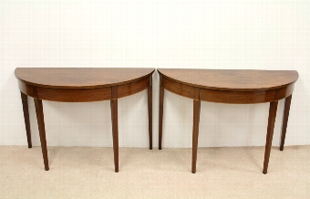 Pair of George III Mahogany Hall Tables