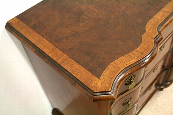 Antique Georgian Style Burr Walnut Chest of Drawers