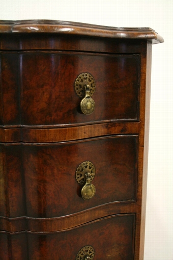 Antique Georgian Style Burr Walnut Chest of Drawers