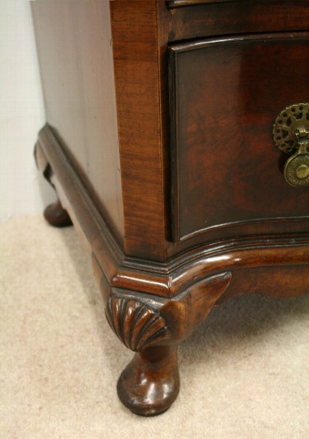 Antique Georgian Style Burr Walnut Chest of Drawers