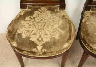 Antique Pair of Empire Style Bedroom Chairs