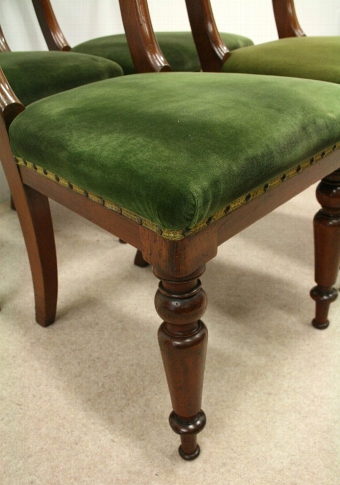 Antique Set of 4 Early Victorian Dining Chairs