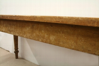 Antique Victorian Yellow Pine Kitchen Table