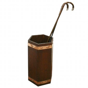 Oak Hexagonal Stick Stand