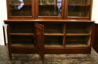 Antique Victorian Mahogany Bookcase by Wylie & Lochhead