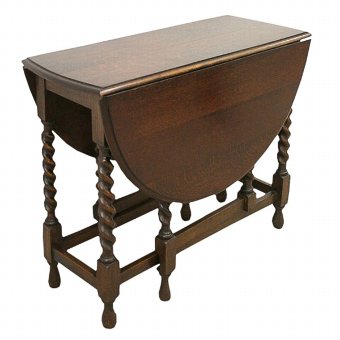 Solid Oak Gate Leg Table