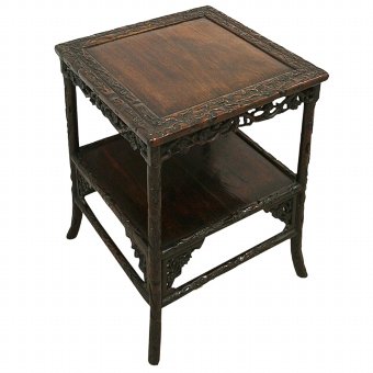 Chinese 2 Tier Occasional Table