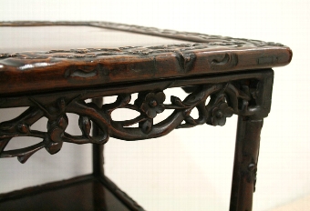 Antique Chinese 2 Tier Occasional Table