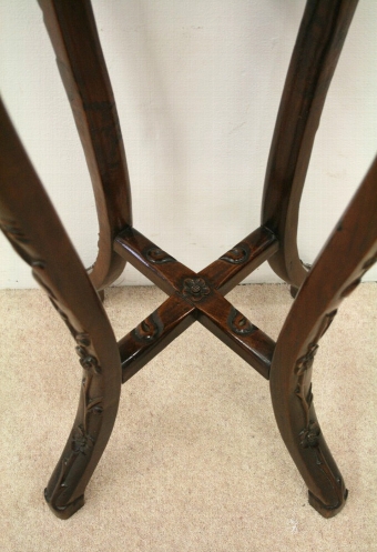 Antique Chinese Carved Hardwood Plant Stand