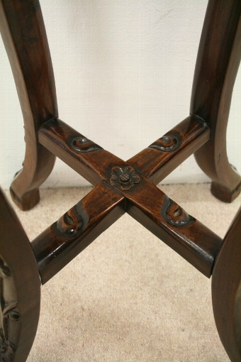 Antique Chinese Carved Hardwood Plant Stand